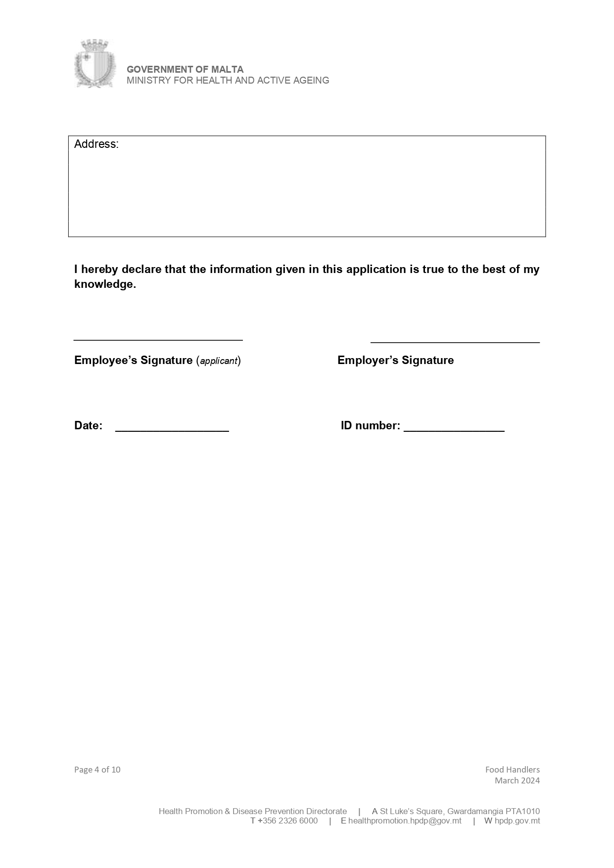 Malta Form A5 Page 4