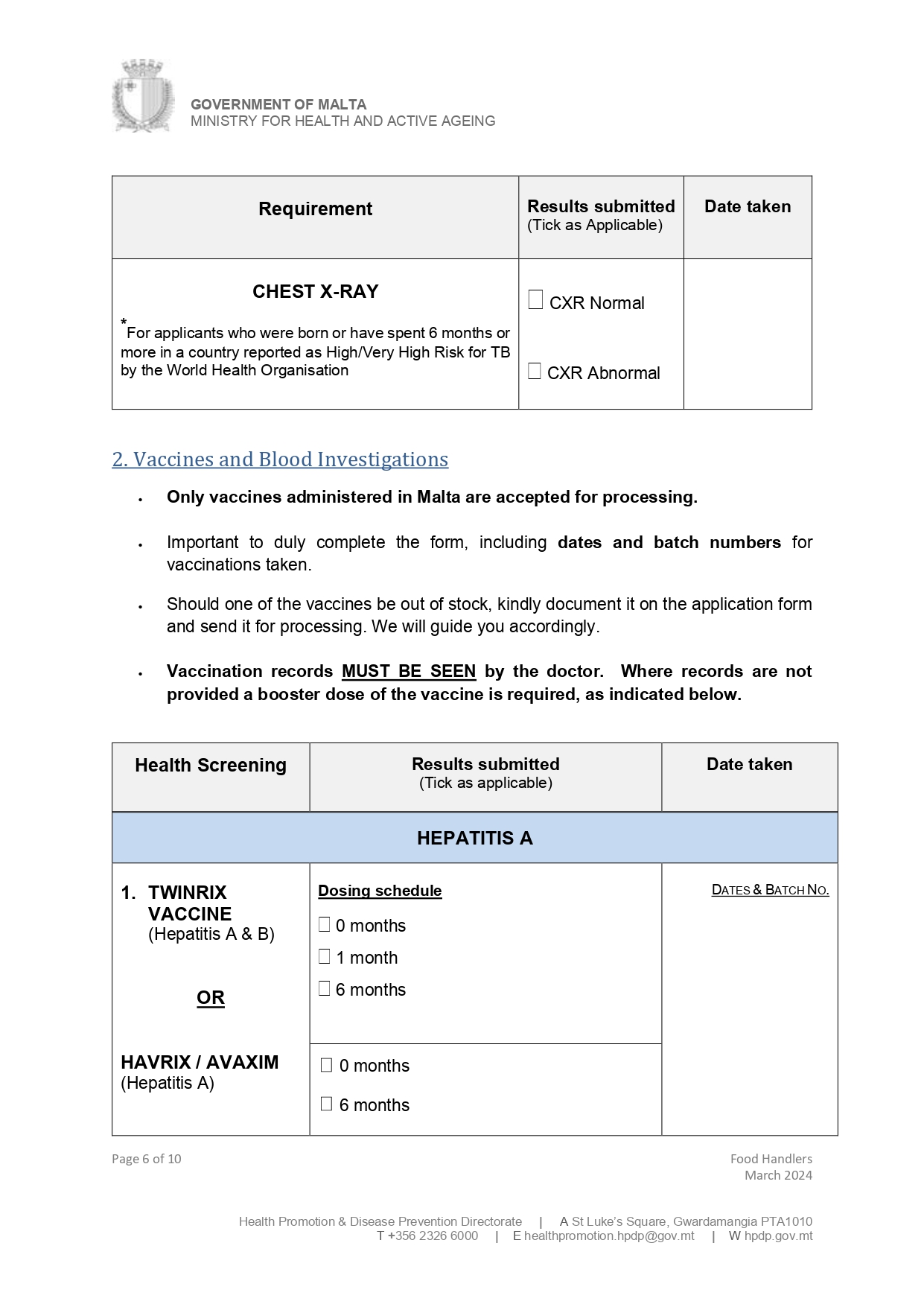 Malta Form A5 Page 6