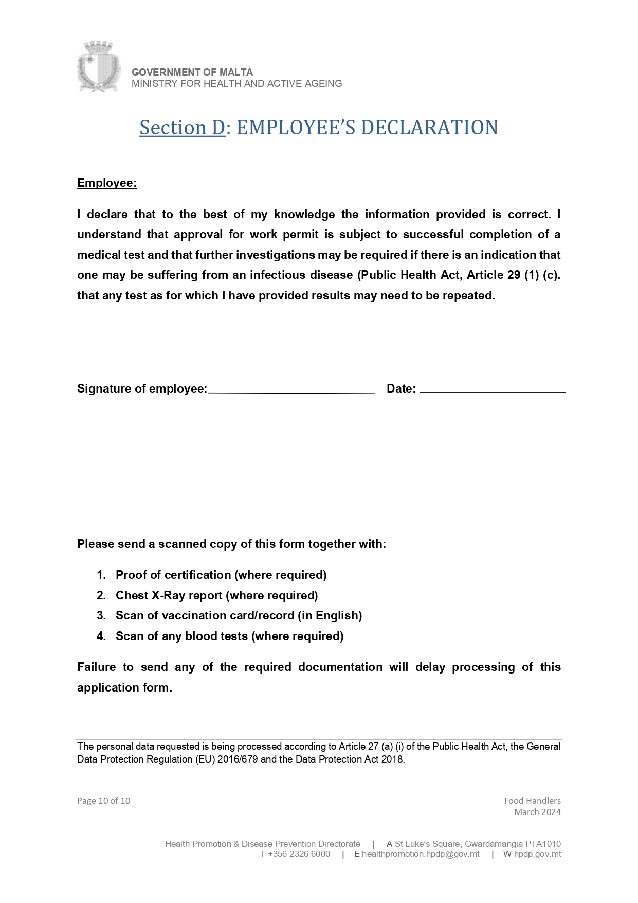 Malta Form A5 Page 10